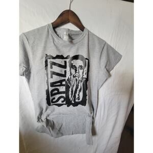 Spazz   band  t shirt size Ladies   xl sport gray